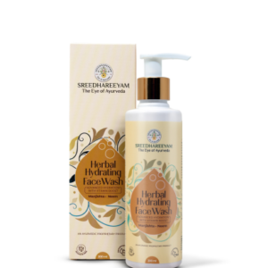 Herbal Hydrating Face Wash - Daily Gentle Cleanser for Deep Hydration- Brightening & Acne Control with Manjishta - Neem - Aloe Vera & Amalaki Vitamin C - Sulphate-Free & pH Balanced - 200 ml